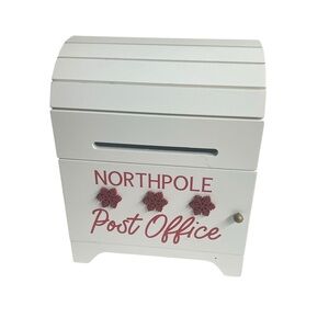 Farmhouse Christmas white post office box